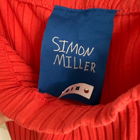 Simon Miller Red Ribbed Bottoms - Picture 2 of 5